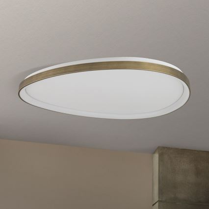 LED Griestu lampa CHARLIE LED/72W/230V d. 80 cm zelta