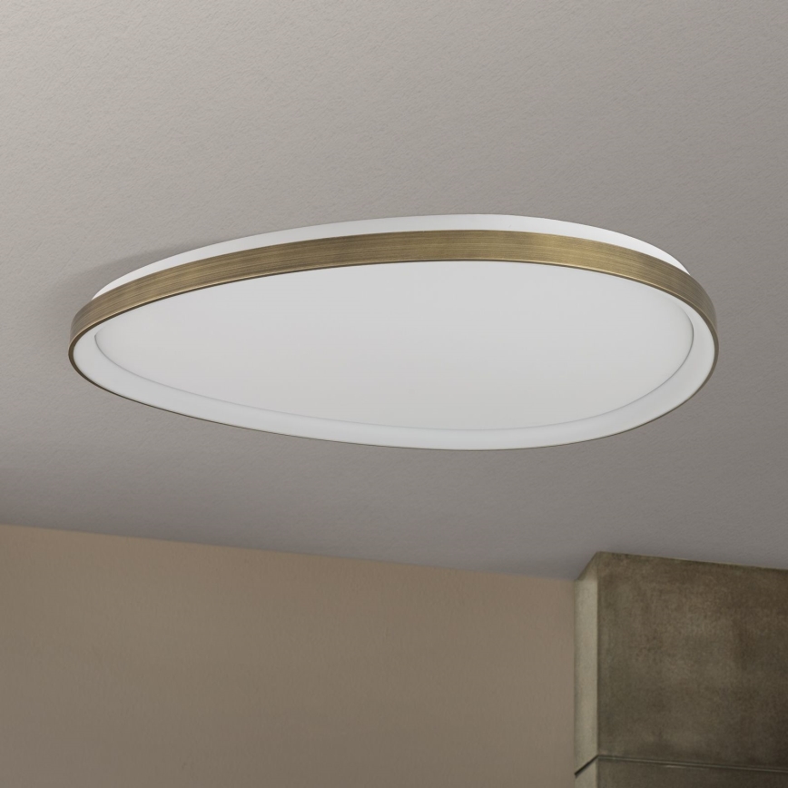 LED Griestu lampa CHARLIE LED/72W/230V d. 80 cm zelta
