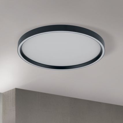 LED Aptumšojama griestu lampa MASCA LED/36W/230V 2700/3350/4000K d. 40 cm melna