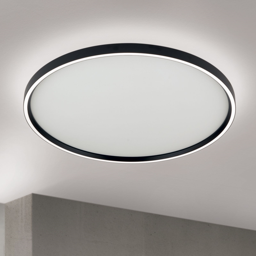 LED Aptumšojama griestu lampa MASCA LED/47W/230V 2700/3350/4000K d. 60 cm melna