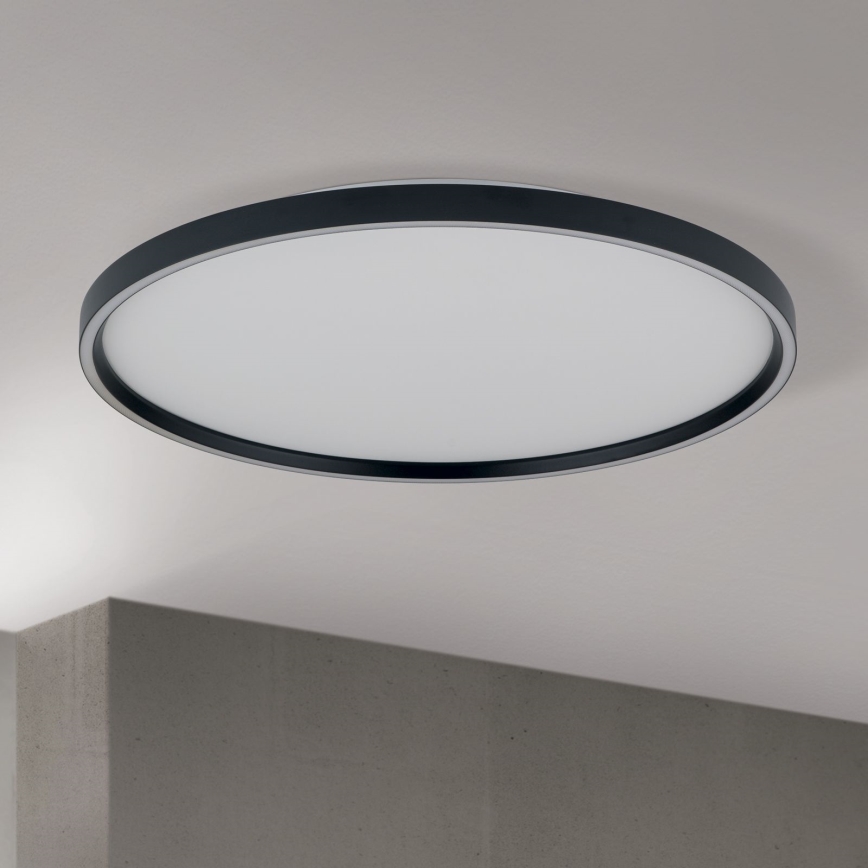 LED Aptumšojama griestu lampa MASCA LED/47W/230V 2700/3350/4000K d. 60 cm melna