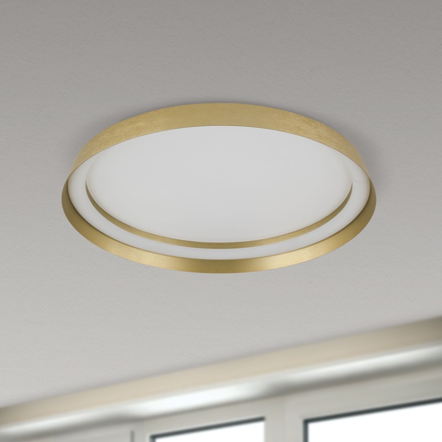 LED Aptumšojama griestu lampa MANTA LED/38W/230V 2700/3000/4000K d. 45 cm zelta