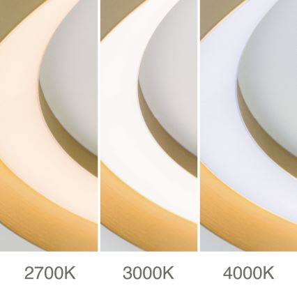 LED Aptumšojama griestu lampa MANTA LED/38W/230V 2700/3000/4000K d. 45 cm zelta