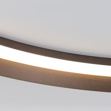 LED Aptumšojama griestu lampa MANTA LED/38W/230V 2700/3000/4000K d. 45 cm brūna