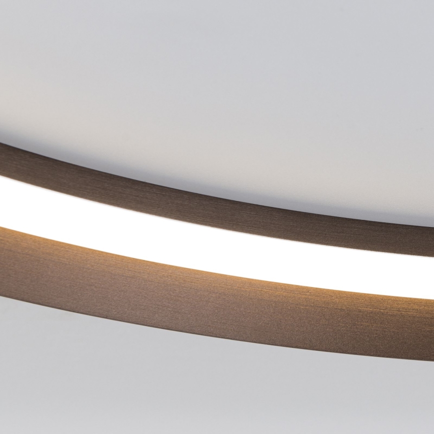 LED Aptumšojama griestu lampa MANTA LED/38W/230V 2700/3000/4000K d. 45 cm brūna
