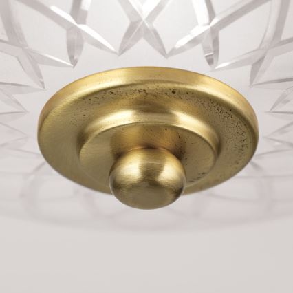 Griestu lampa PORTO 1xE27/40W/230V d. 26 cm zelta