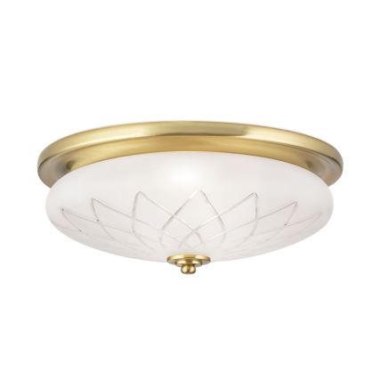 Griestu lampa PORTO 2xE27/40W/230V d. 37 cm zelta