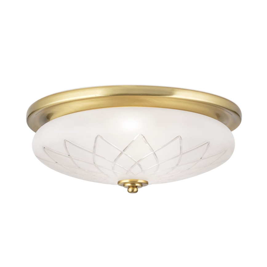 Griestu lampa PORTO 2xE27/40W/230V d. 37 cm zelta