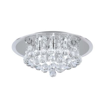 Kristāla griestu lampa GLORIA 4xG9/40W/230V d. 38 cm caurspīdīga/spīdīgi hromēts