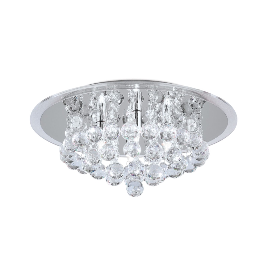 Kristāla griestu lampa GLORIA 4xG9/40W/230V d. 38 cm caurspīdīga/spīdīgi hromēts