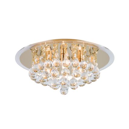 Kristāla griestu lampa GLORIA 4xG9/40W/230V d. 38 cm zelta