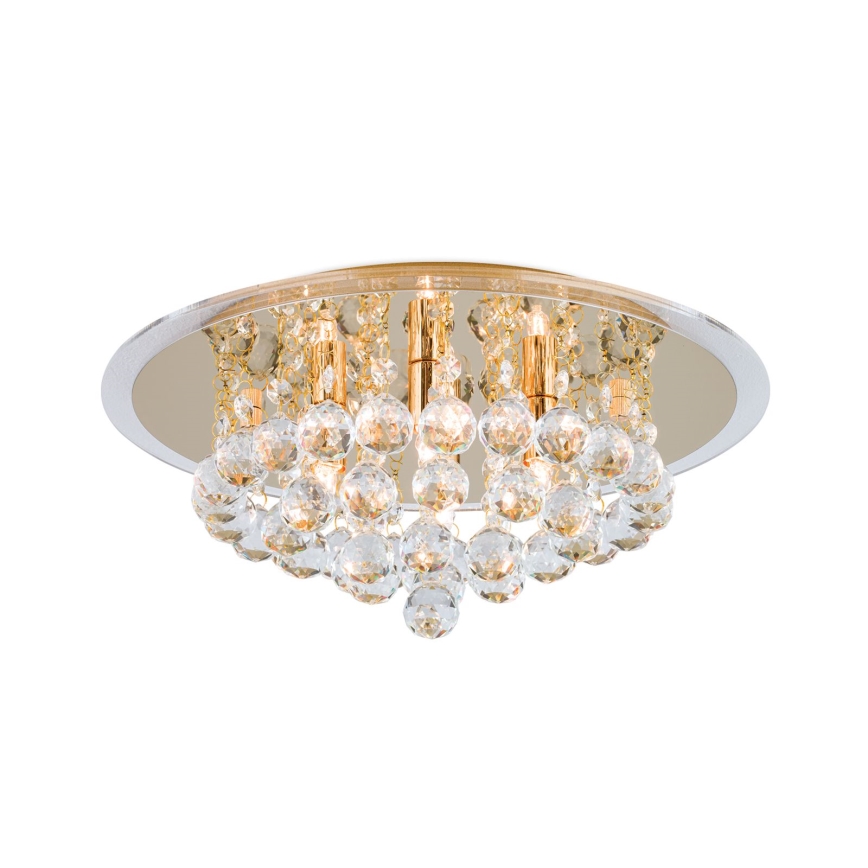 Kristāla griestu lampa GLORIA 4xG9/40W/230V d. 38 cm zelta