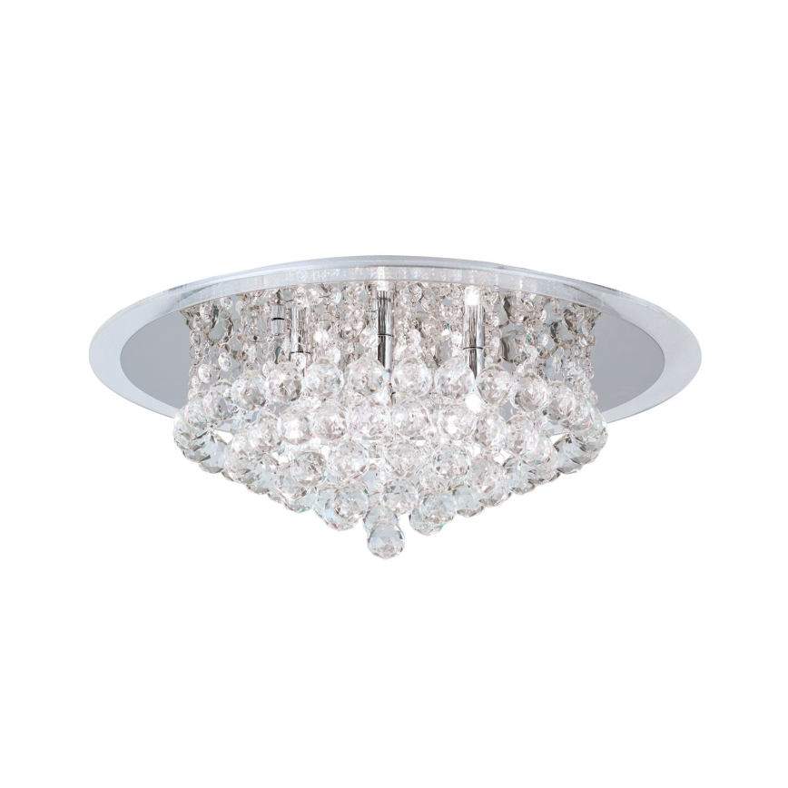 Kristāla griestu lampa GLORIA 6xG9/40W/230V d. 50 cm caurspīdīga/spīdīgi hromēts