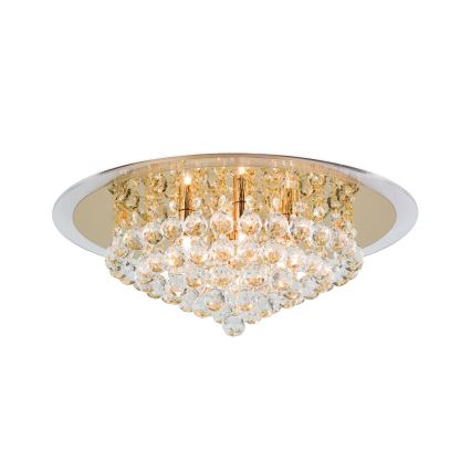 Kristāla griestu lampa GLORIA 6xG9/40W/230V d. 50 cm zelta