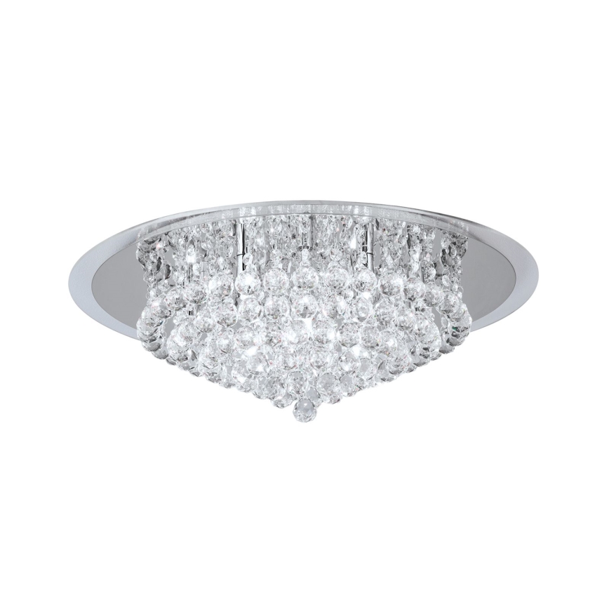 Kristāla griestu lampa GLORIA 9xG9/40W/230V d. 62 cm caurspīdīga/spīdīgi hromēts
