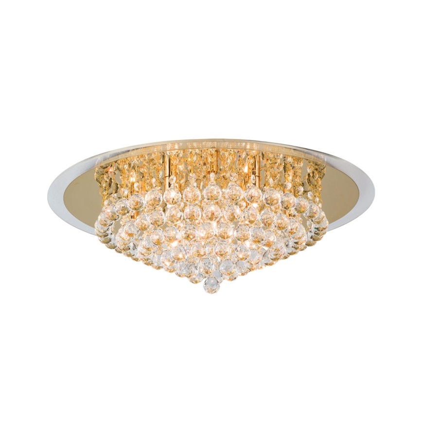 Kristāla griestu lampa GLORIA 9xG9/40W/230V d. 62 cm zelta