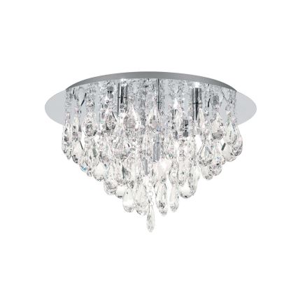 Kristāla griestu lampa CELESTE 6xG9/40W/230V d. 45 cm spīdīgi hromēts