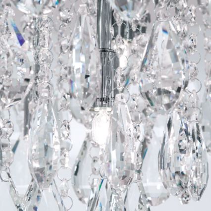 Kristāla griestu lampa CELESTE 6xG9/40W/230V d. 45 cm spīdīgi hromēts