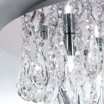 Kristāla griestu lampa CELESTE 6xG9/40W/230V d. 45 cm spīdīgi hromēts