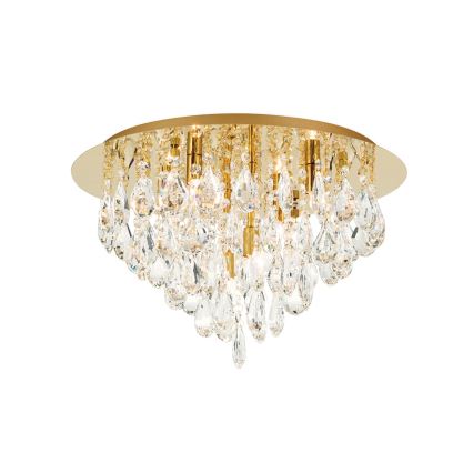 Kristāla griestu lampa CELESTE 6xG9/40W/230V d. 45 cm zelta