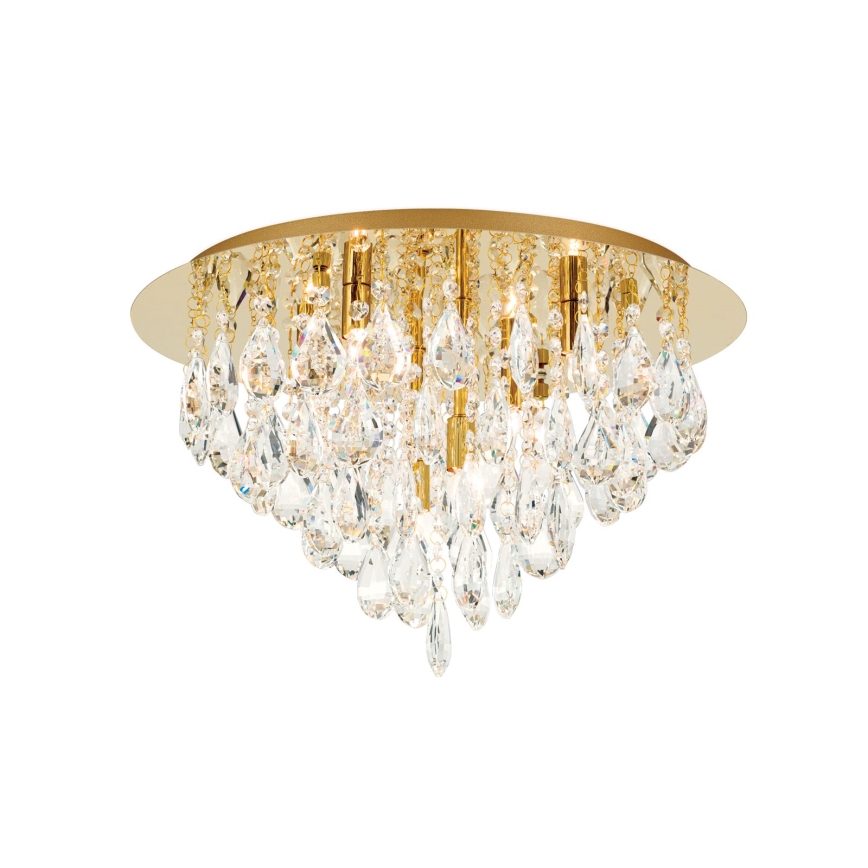 Kristāla griestu lampa CELESTE 6xG9/40W/230V d. 45 cm zelta