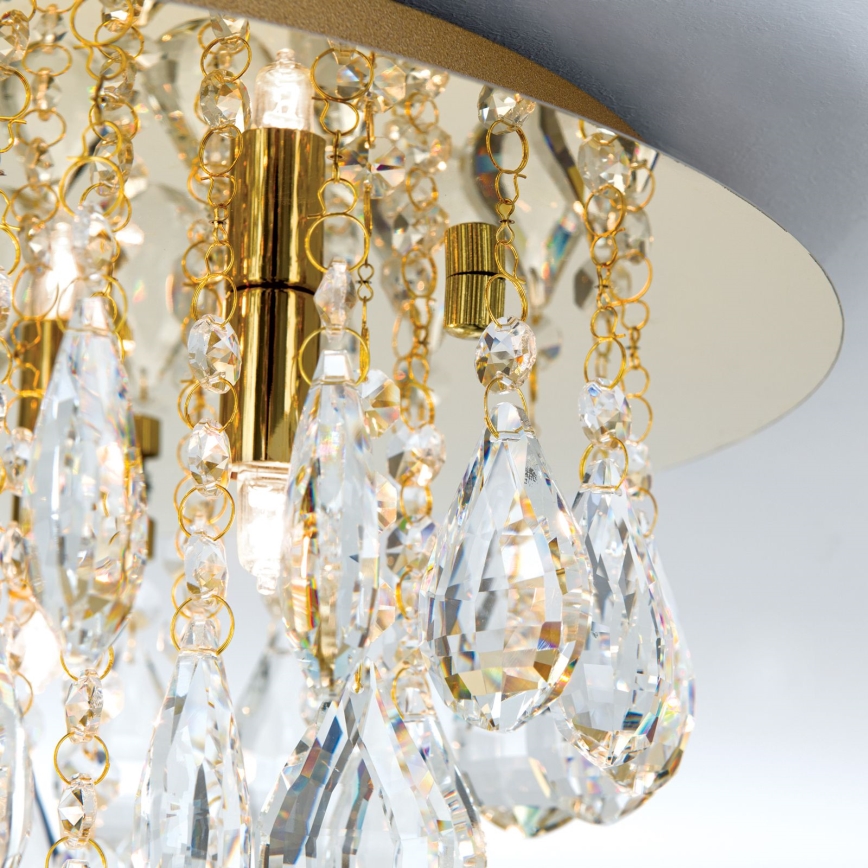 Kristāla griestu lampa CELESTE 6xG9/40W/230V d. 45 cm zelta