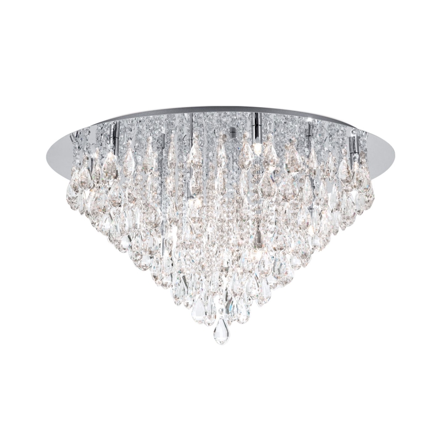 Kristāla griestu lampa CELESTE 12xG9/40W/230V d. 75 cm spīdīgi hromēts