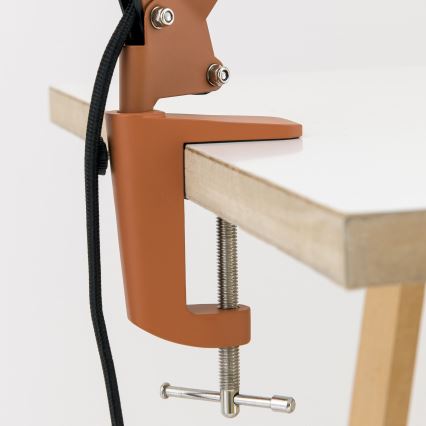 Galda lampa ar skavu GILI 1xE27/40W/230V ķieģeļsarkana