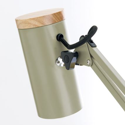 Galda lampa ar skavu GILI 1xE27/40W/230V zaļa