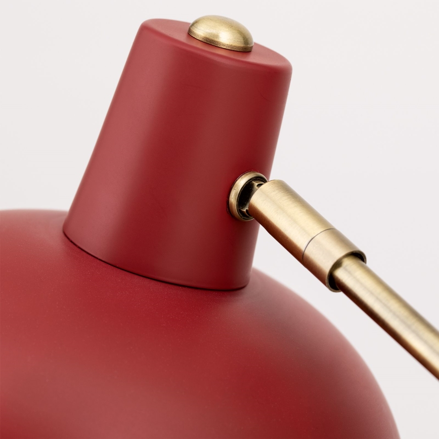 Galda lampa FEDRA 1xE14/40W/230V sarkana/misiņš