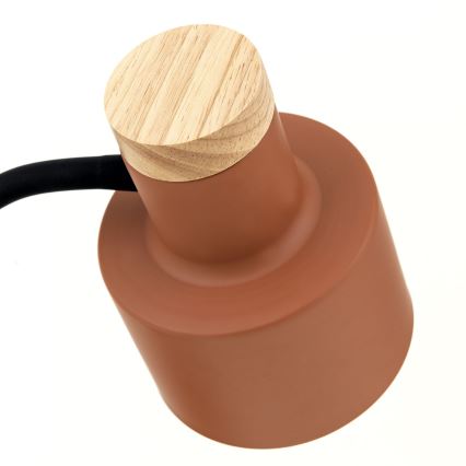 Galda lampa GILI 1xE27/40W/230V ķieģeļsarkana