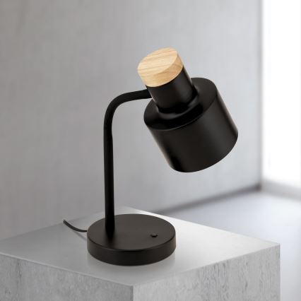 Galda lampa GILI 1xE27/40W/230V melna