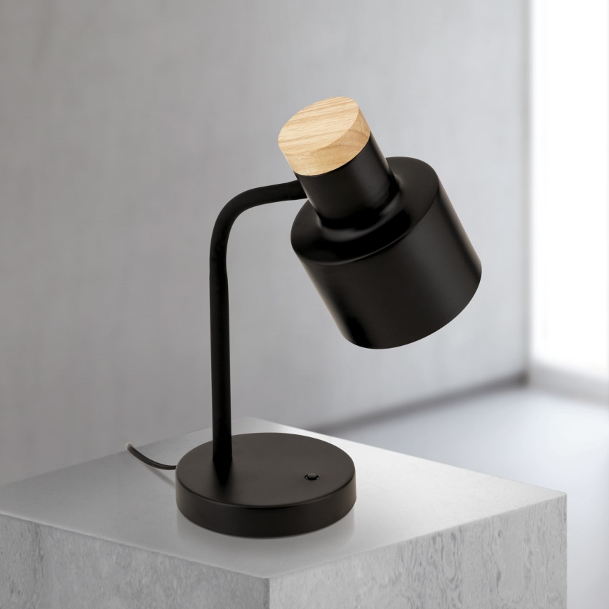 Galda lampa GILI 1xE27/40W/230V melna