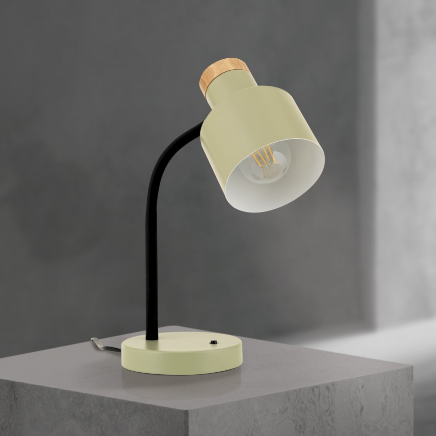 Galda lampa GILI 1xE27/40W/230V zaļa