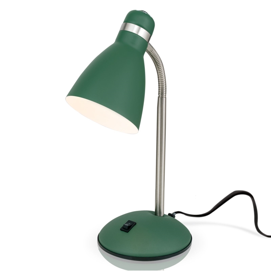 Galda lampa SCHOOL 1xE27/40W/230V zaļa/matēts hroms