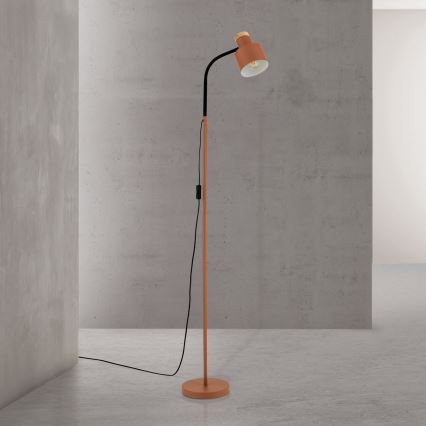 Grīdas lampa GILI 1xE27/40W/230V ķieģeļu krāsā