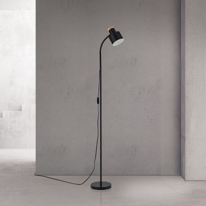 Grīdas lampa GILI 1xE27/40W/230V melna