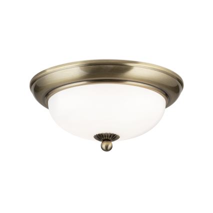 Griestu lampa EMPIRA 2xE14/40W/230V Ø 26,5 cm, bronzas krāsa