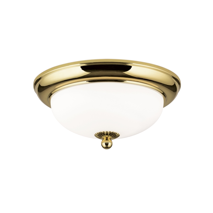 Griestu lampa EMPIRA 2xE14/40W/230V Ø 26,5 cm zelta