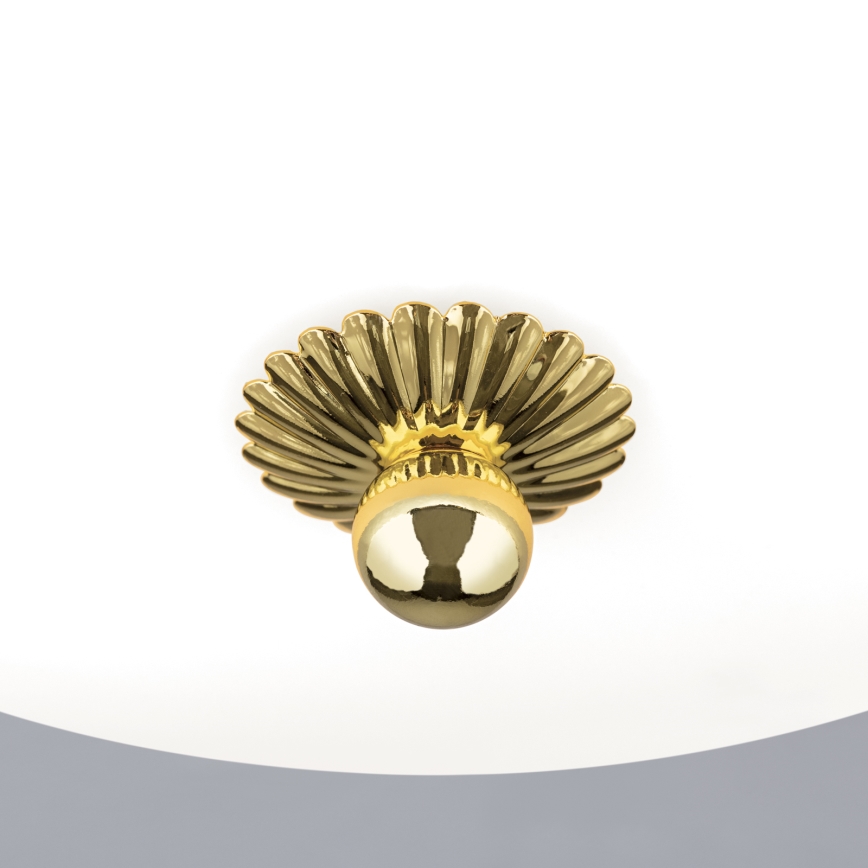 Griestu lampa EMPIRA 2xE27/40W/230V Ø 35,5 cm zeltaina