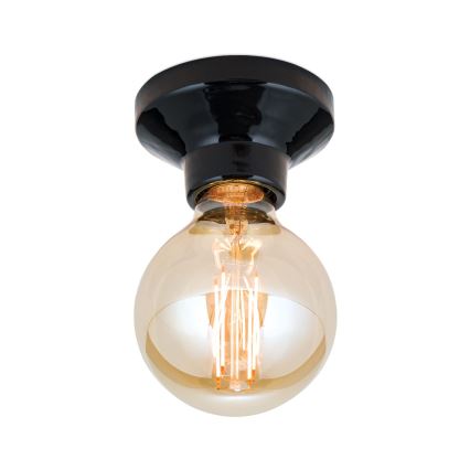 Griestu lampa FROST 1xE27/60W/230V melna