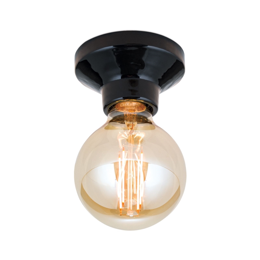 Griestu lampa FROST 1xE27/60W/230V melna