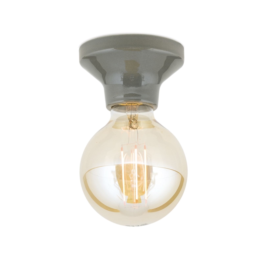 Griestu lampa FROST 1xE27/60W/230V pelēka