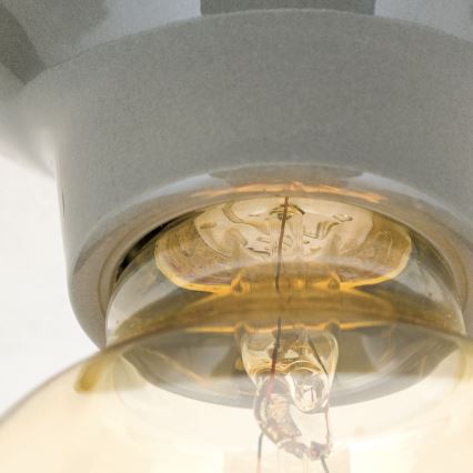 Griestu lampa FROST 1xE27/60W/230V pelēka