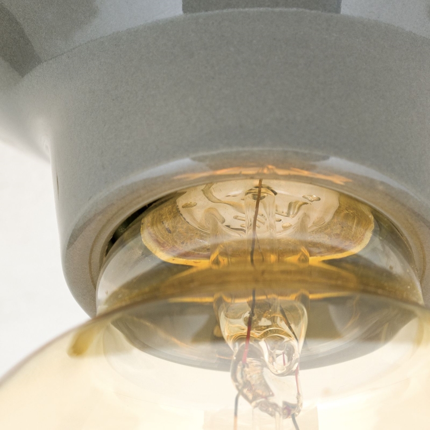 Griestu lampa FROST 1xE27/60W/230V pelēka