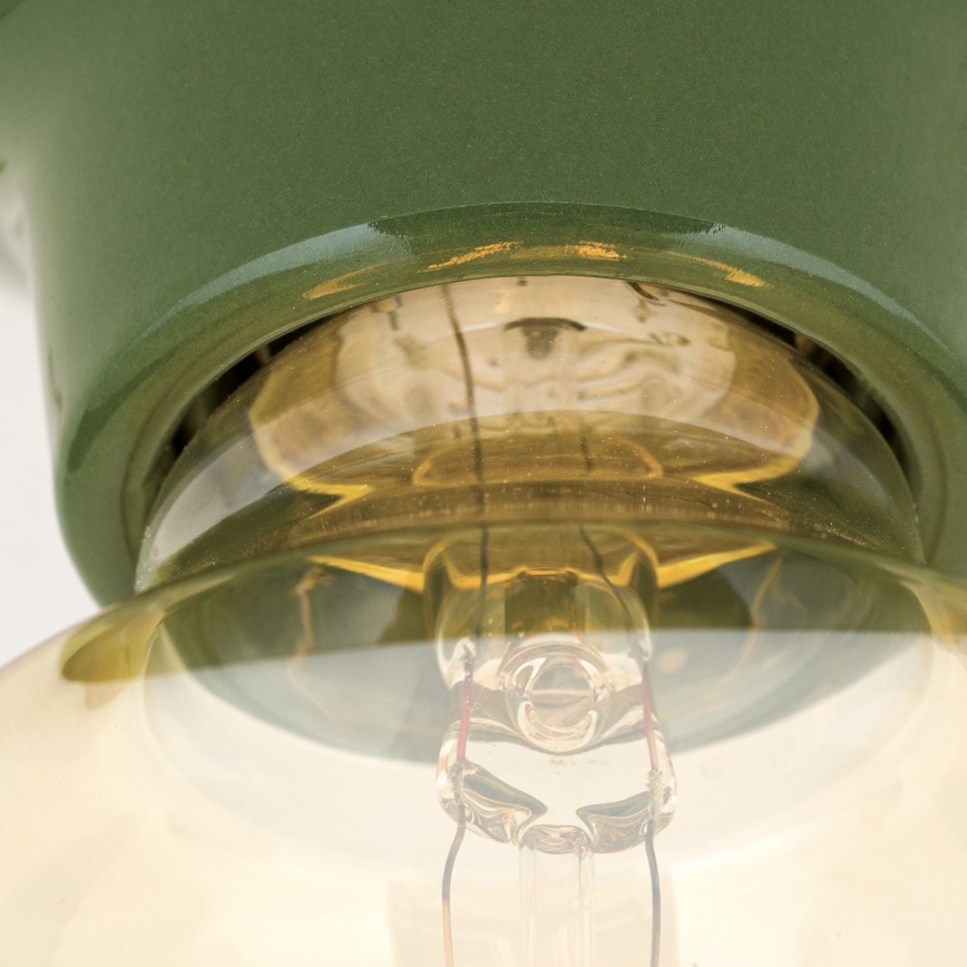 Griestu lampa FROST 1xE27/60W/230V zaļa