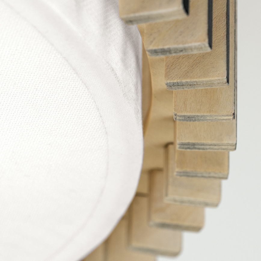 Griestu lampa TARTA 3xE27/40W/230V Ø 40 cm, bēša