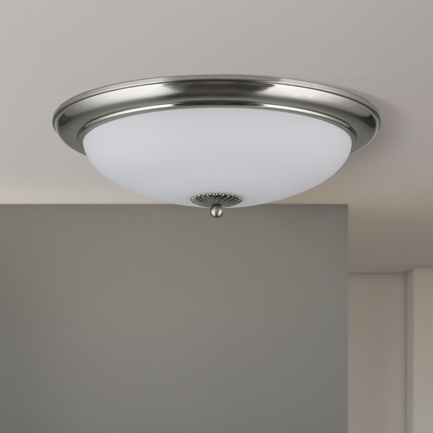 Griestu lampa EMPIRA 3xE27/40W/230V diametrs 48 cm matēts hroms