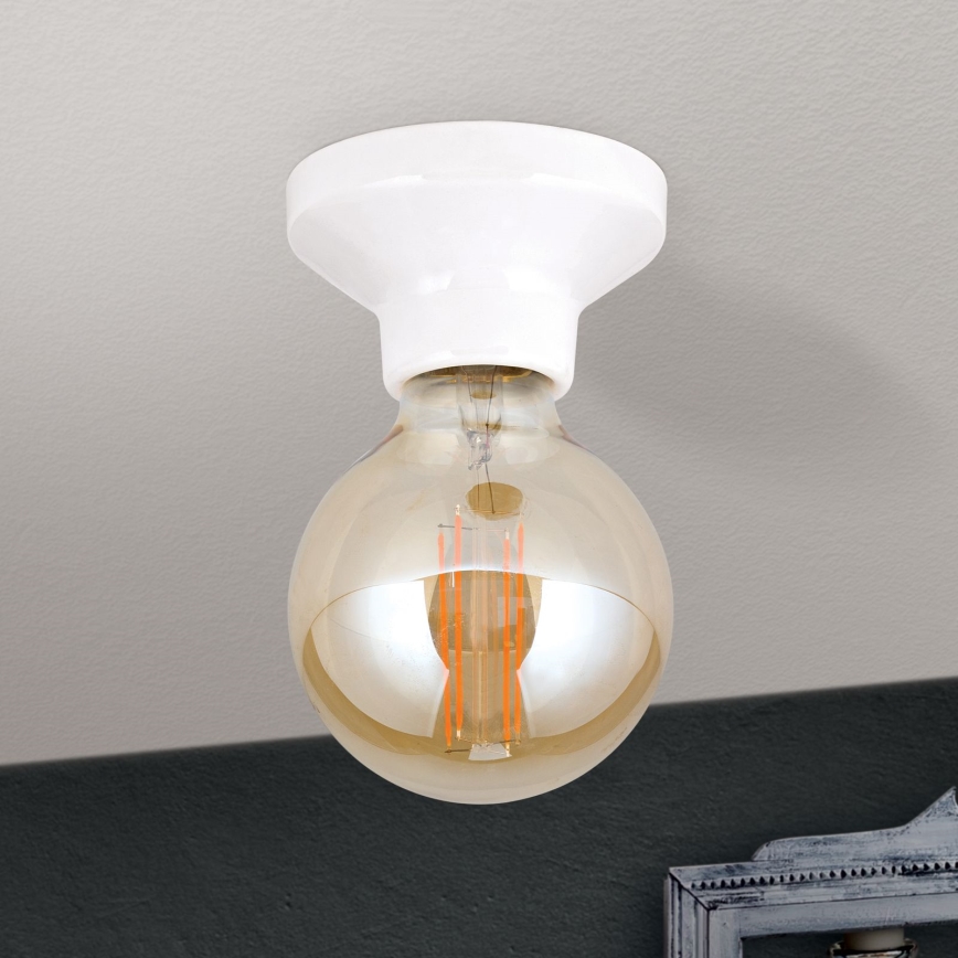 Griestu gaismeklis FROST 1xE27/60W/230V balta