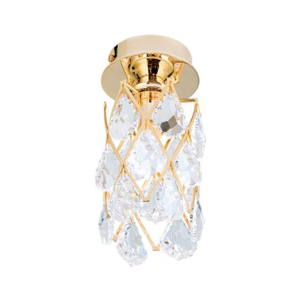 Griestu lampa RITA 1xG9/40W/230V Ø 9 cm, zelta krāsā